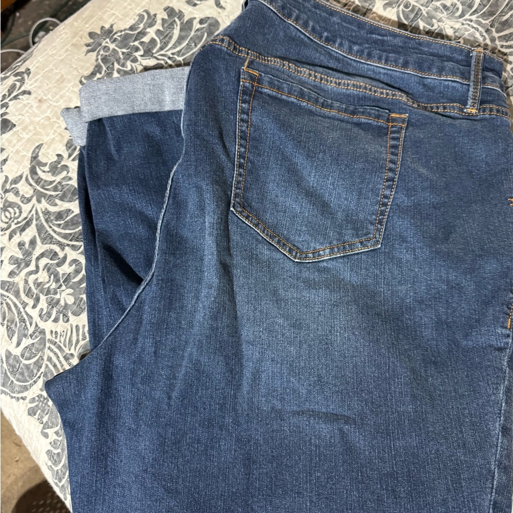 Torrid Dark Blue Straight Leg Jeans